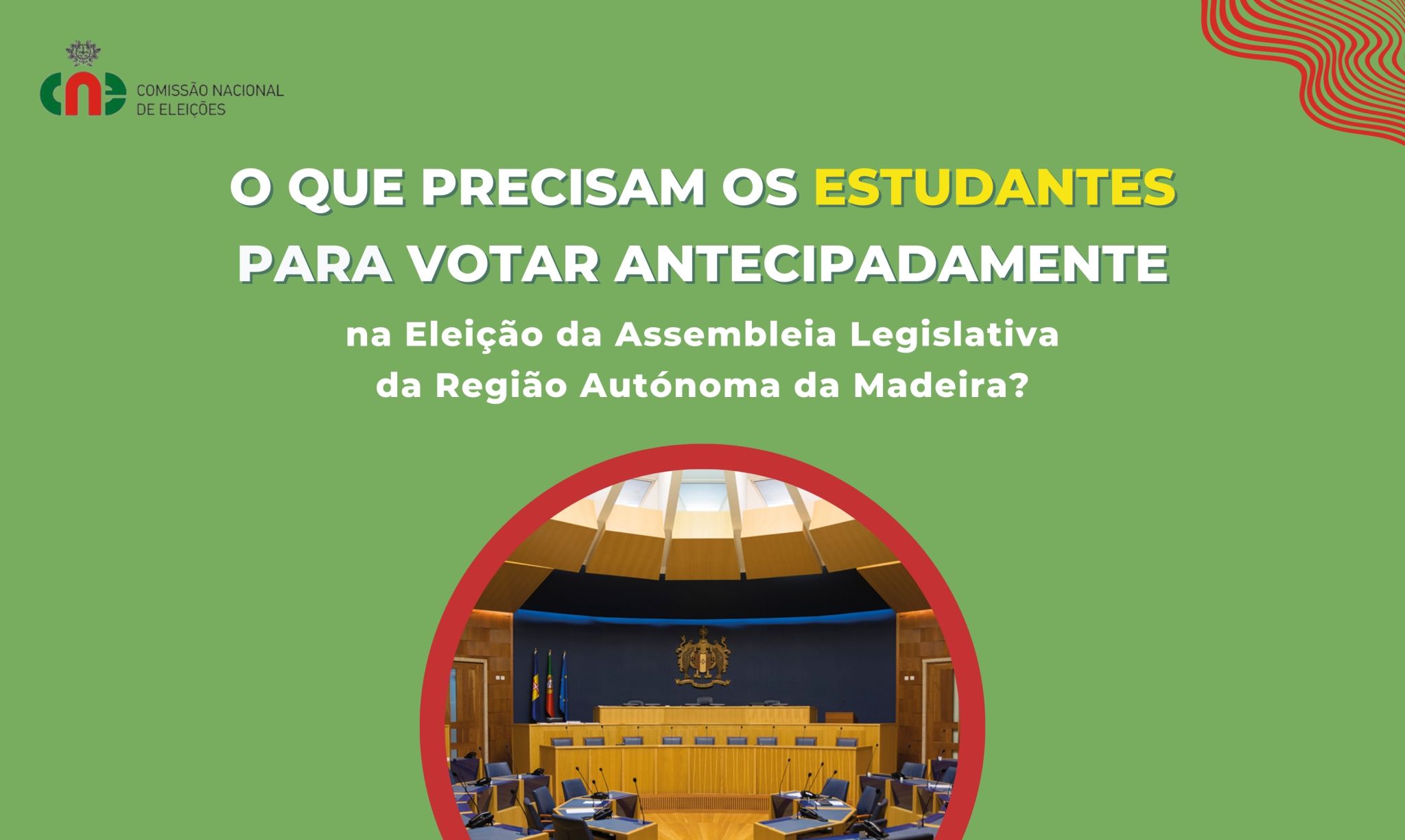 Eleição para a Assembleia Legislativa da Região Autónoma da Madeira - Voto antecipado para estudantes recenseados na Madeira