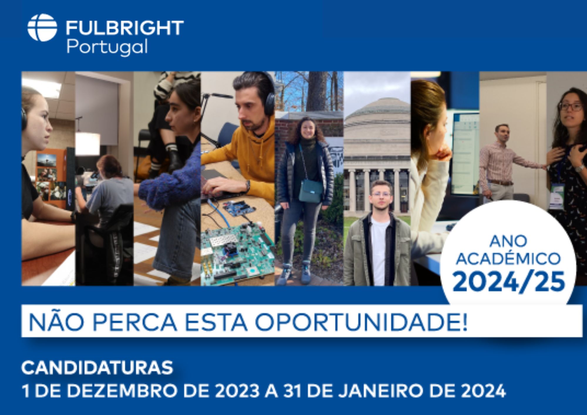 Bolsas Fulbright para Estudantes e Docentes para o ano 2024/2025