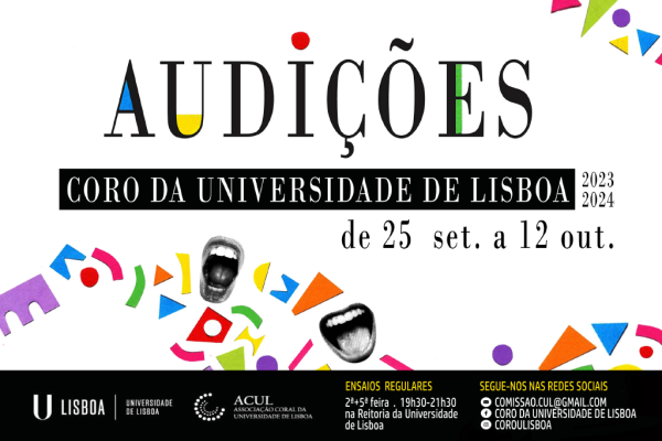 Coro da Universidade de Lisboa - Audições 2023