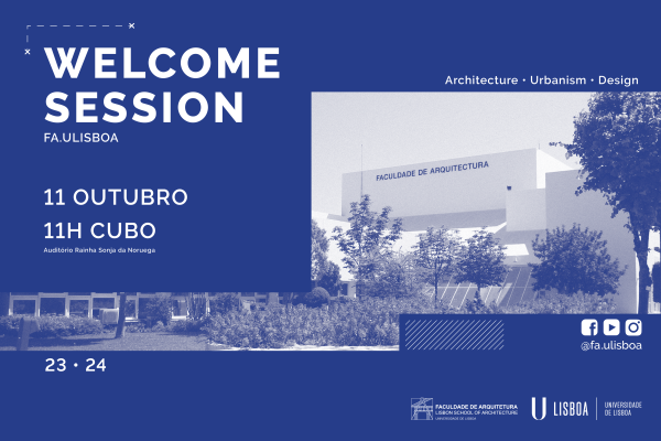 Welcome Session, dia 11 de outubro, 11h no CUBO