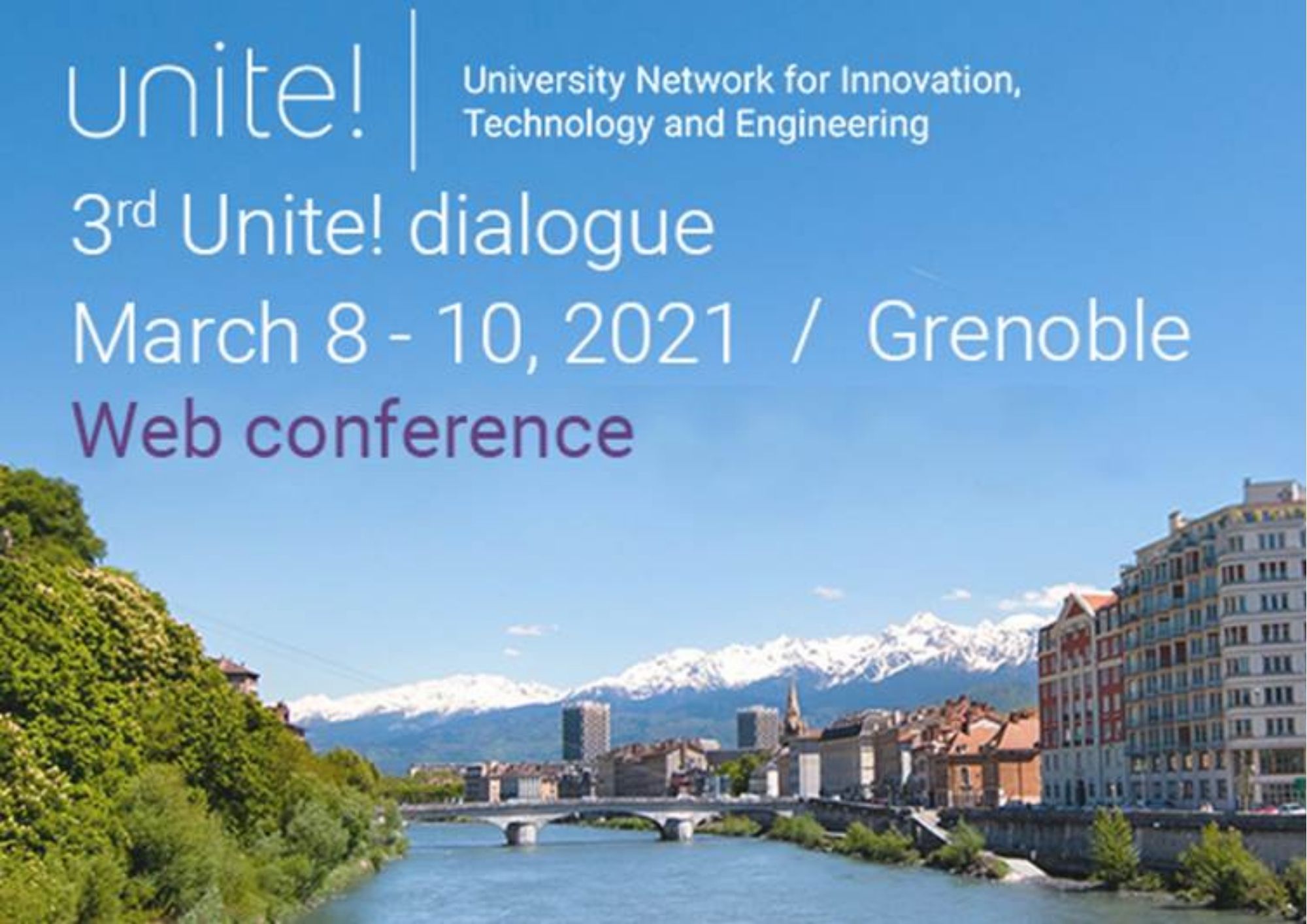 De 8 a 10 de março, decorre a 3.ª Unite! Dialogue Meeting, organizada pelo Grenoble INP - UGA.