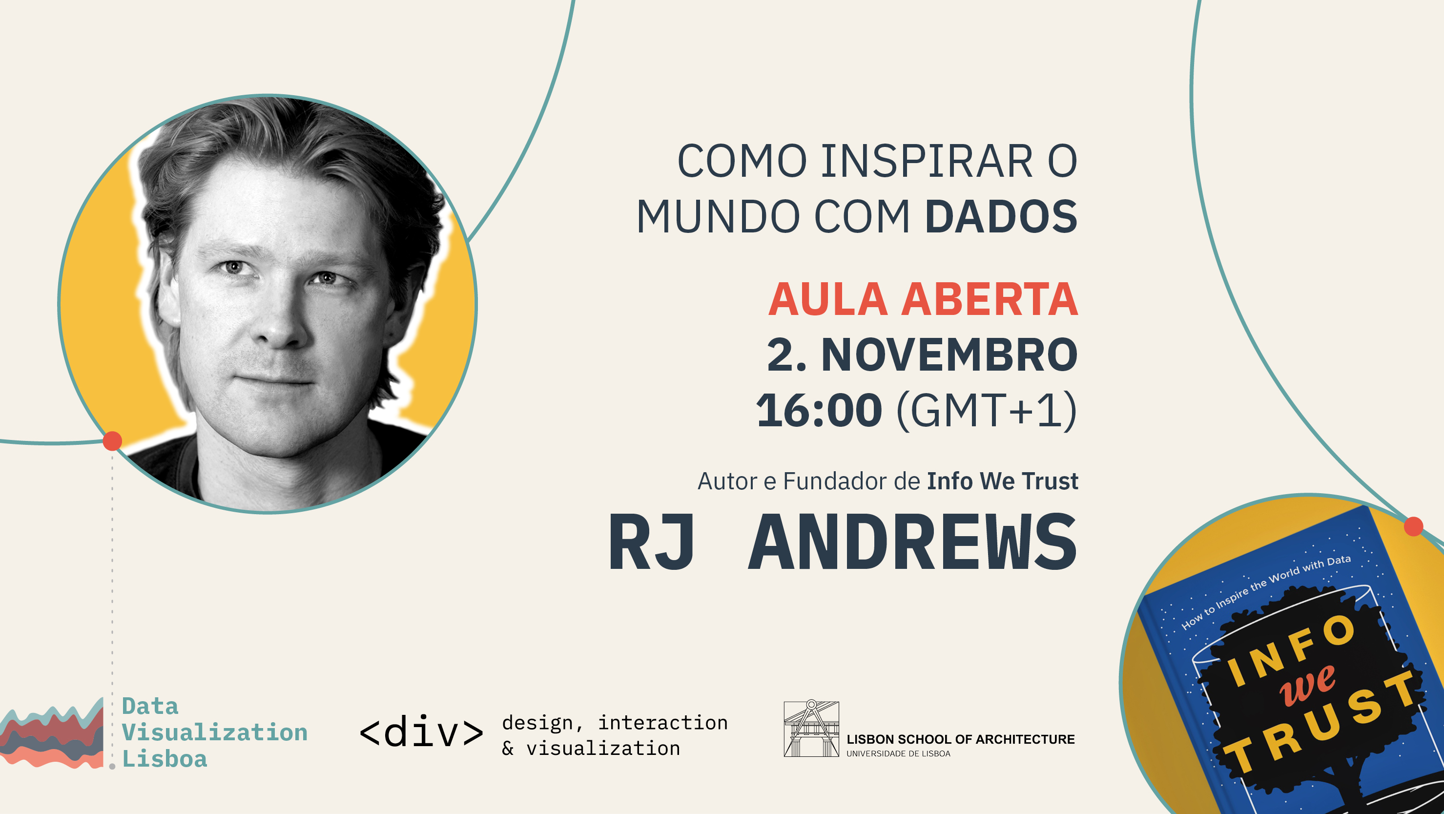 Grupo de investigação organiza aula aberta com RJ Andrews, 2 de novembro, 16h