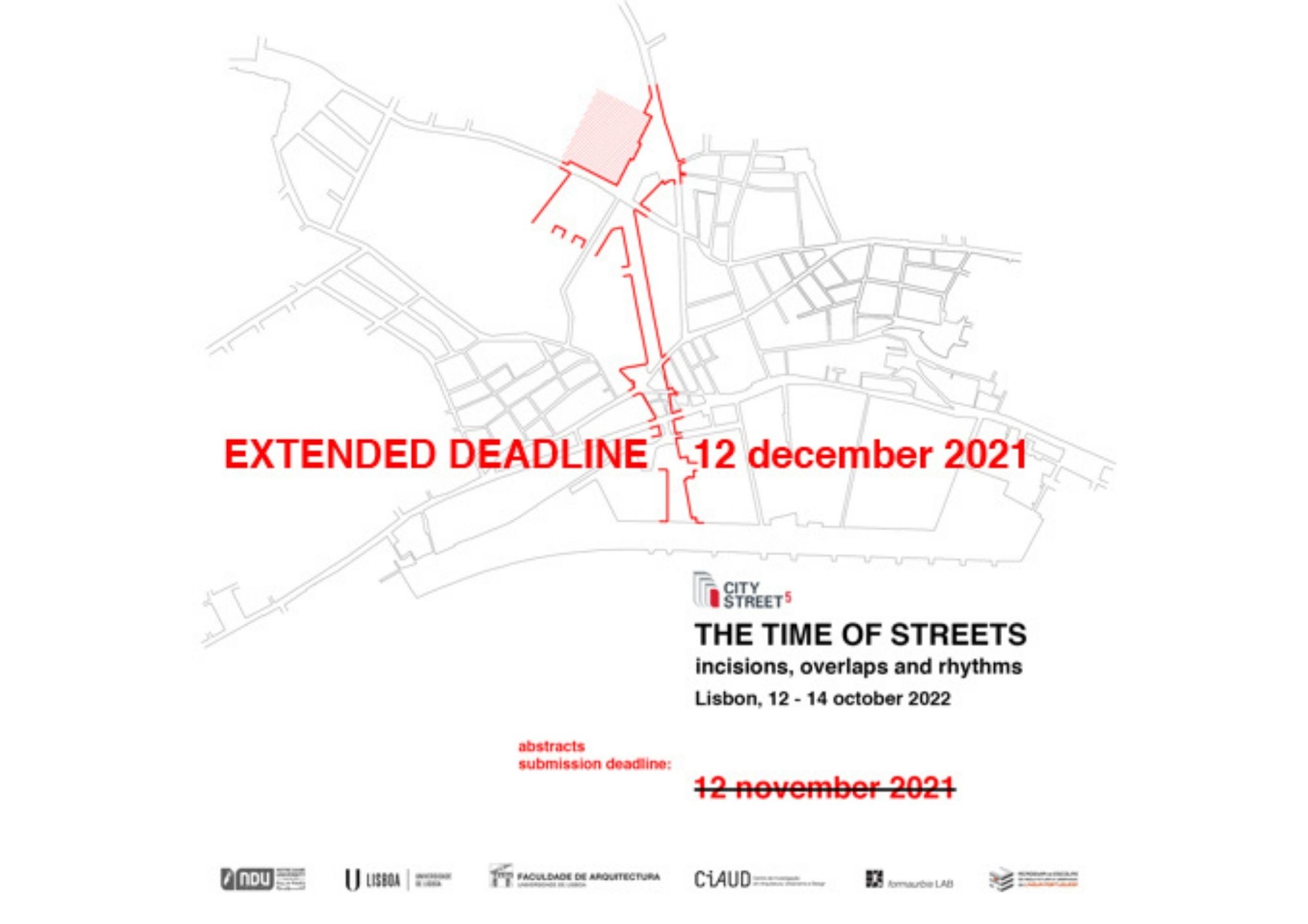 City Street 5, Nova data de submissão de abstract, até 12 de dezembro