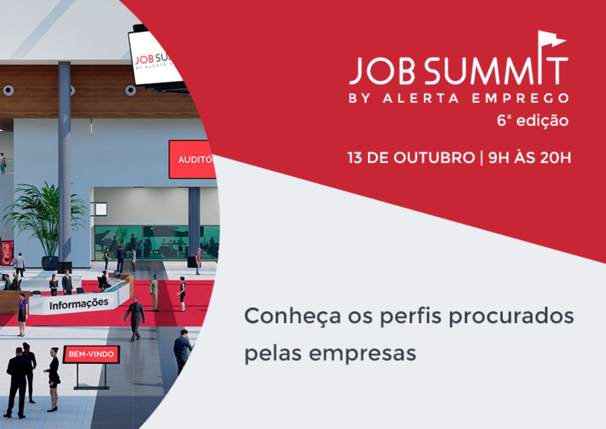 Job Summit - Feira de Emprego, dia 13 de outubro, online e gratuita