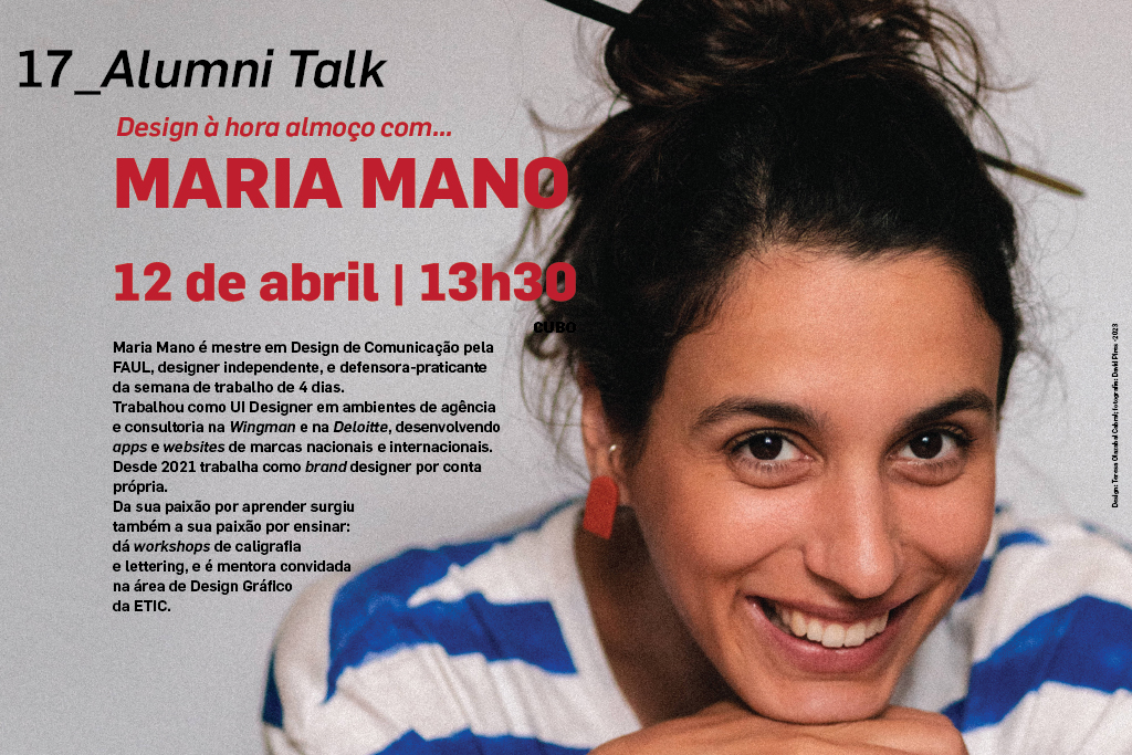 17.º Alumni talk com Maria Mano