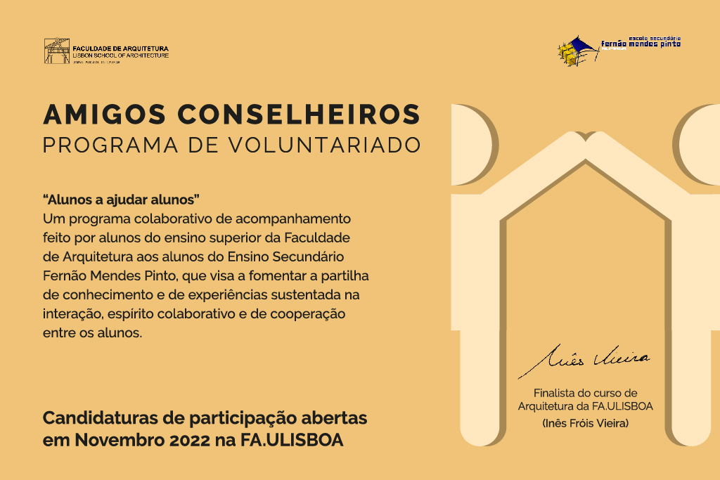 Programa de Voluntariado “ Amigos Conselheiros”, da FA.ULisboa