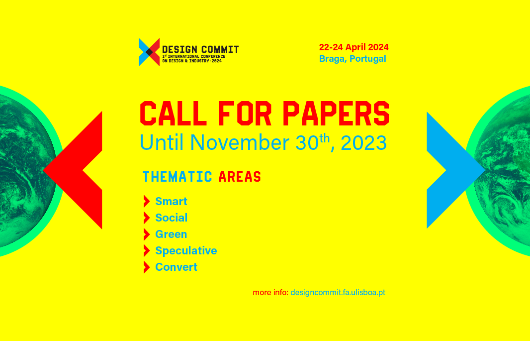 Call for papers DESIGN COMMIT 2024 - 1st International Conference on Design and Industry