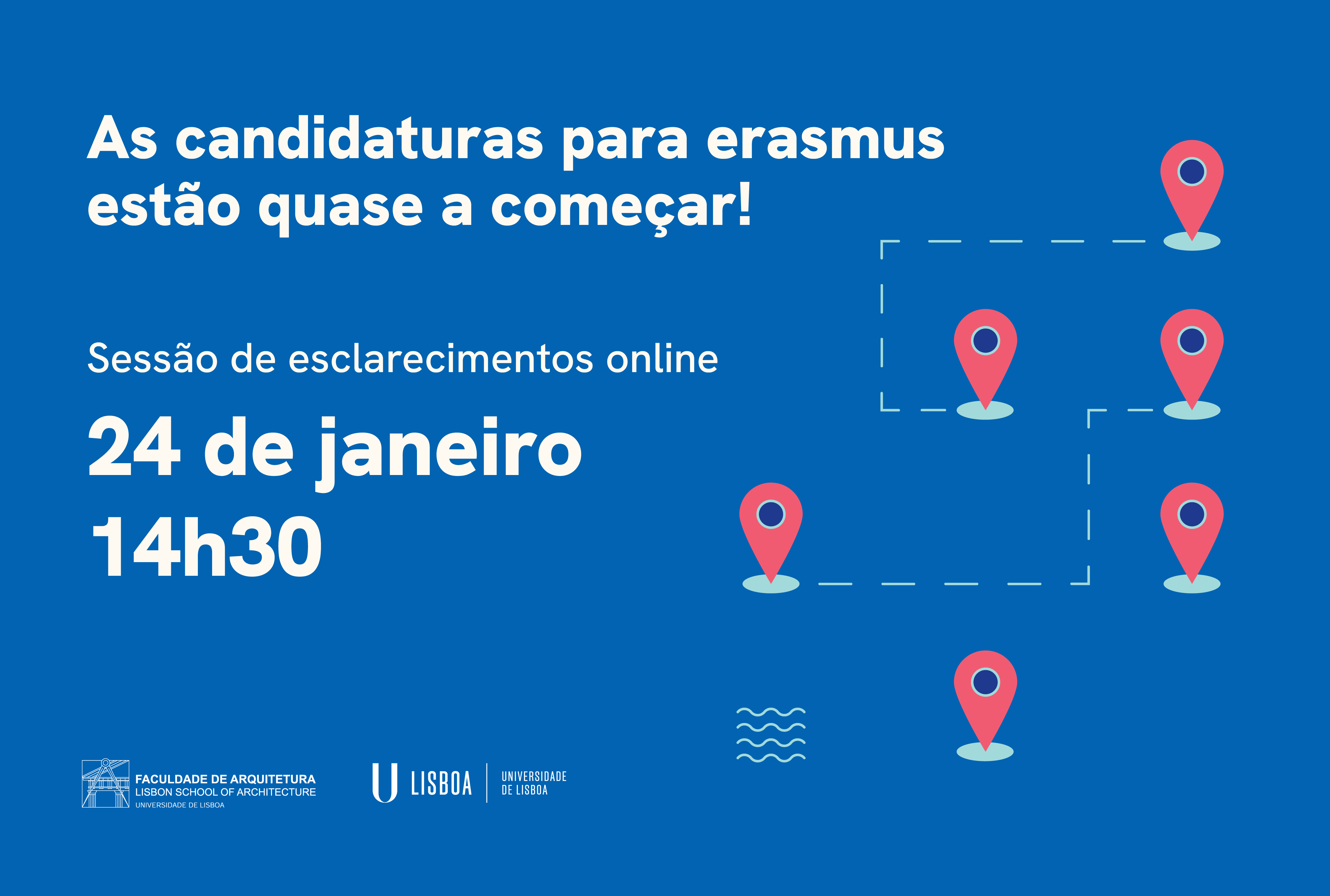 Sessão Informativa sobre Mobilidades, dia 24 de janeiro, pelas 14h30, via zoom