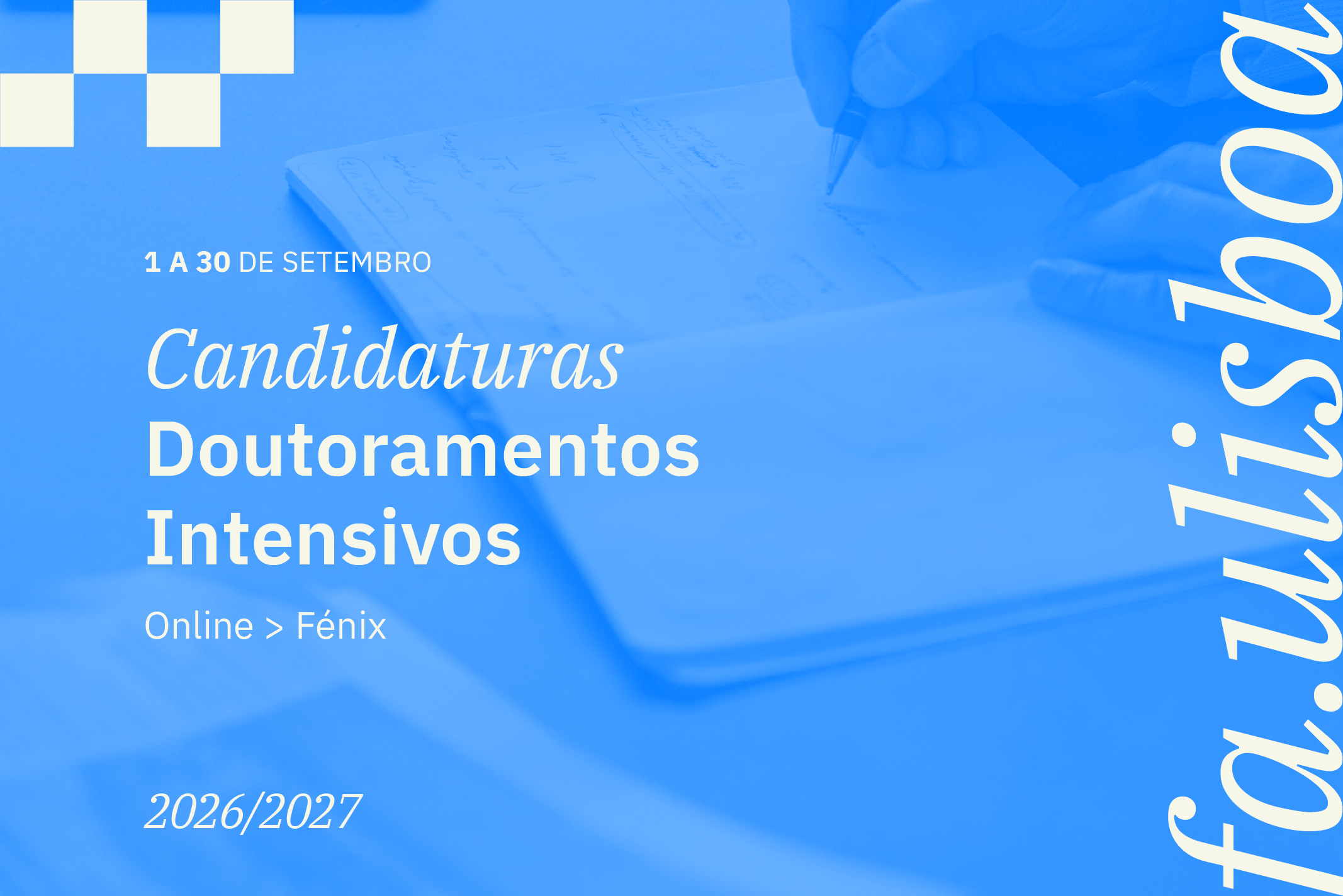 Candidaturas aos Doutoramentos Intensivos