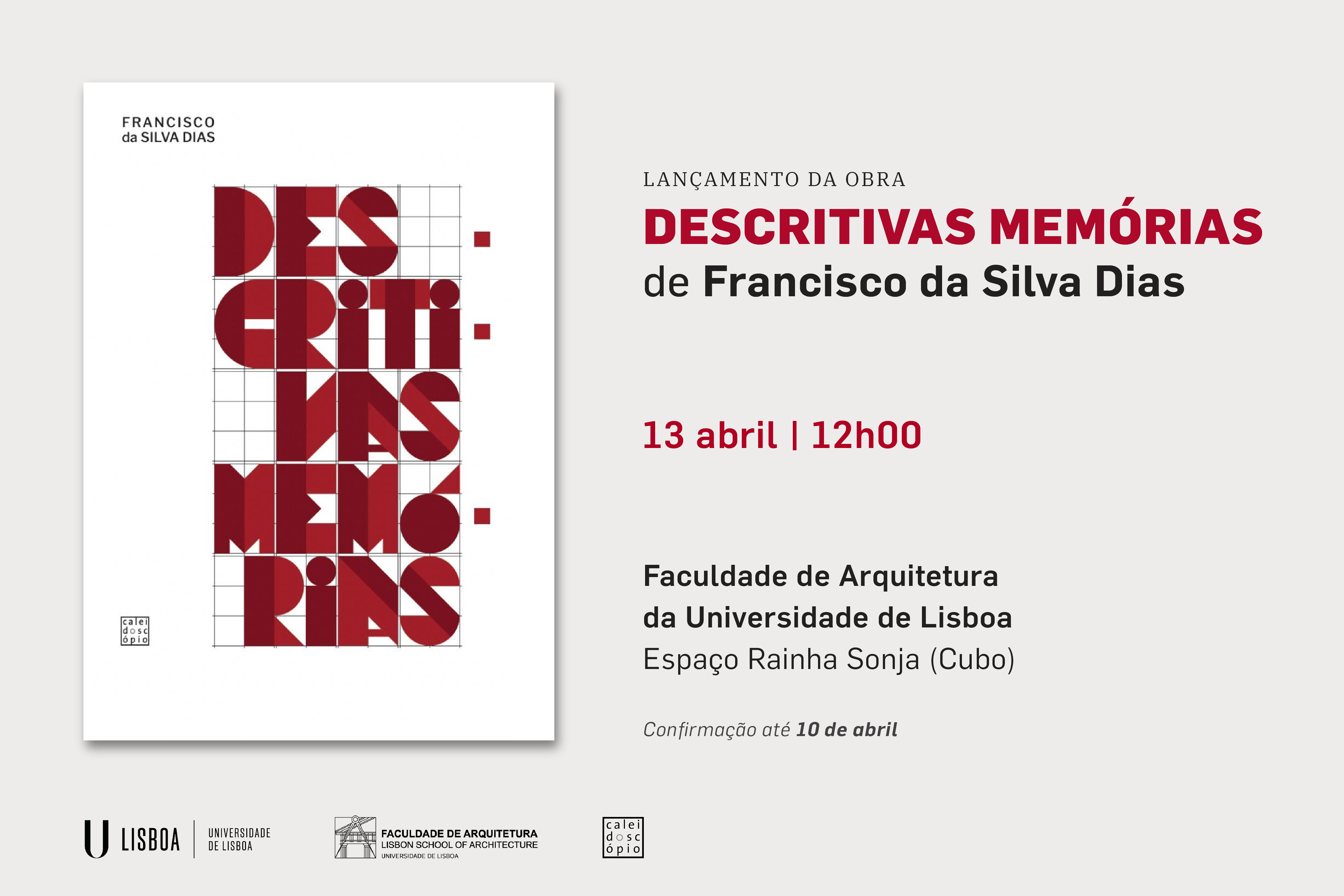 Lançamento do Livro “Descritivas Memórias” de Francisco Silva Dias 