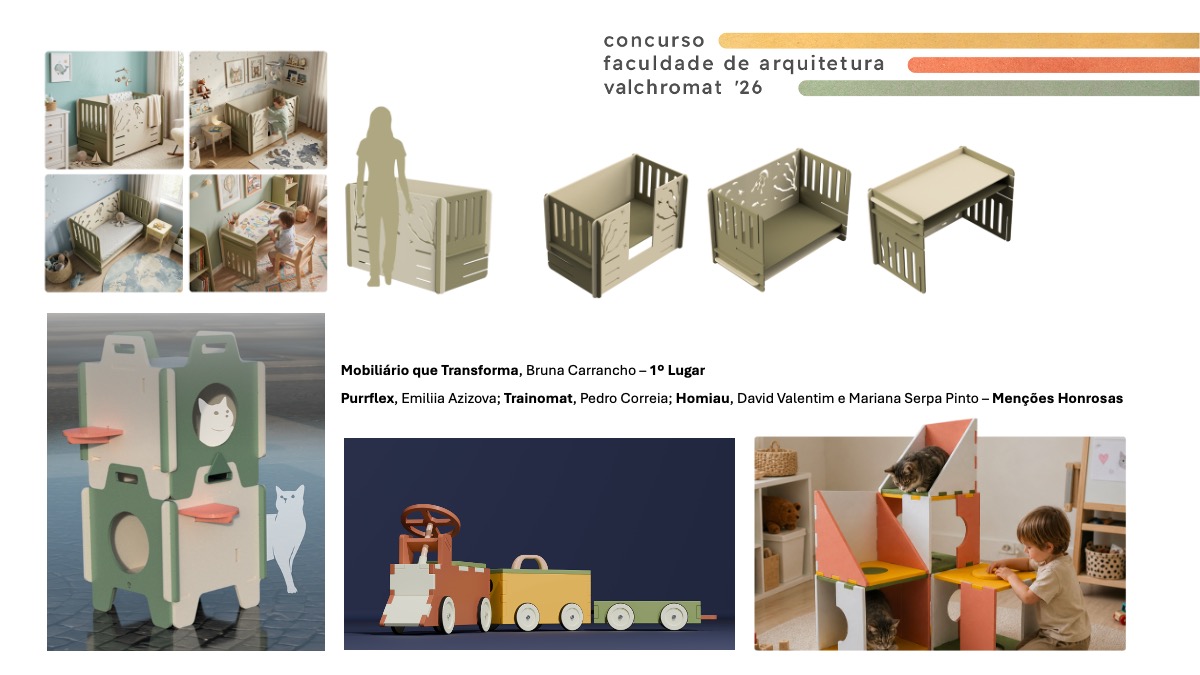 Estudantes de Design premiados em concurso desenvolvido com a Valchromat