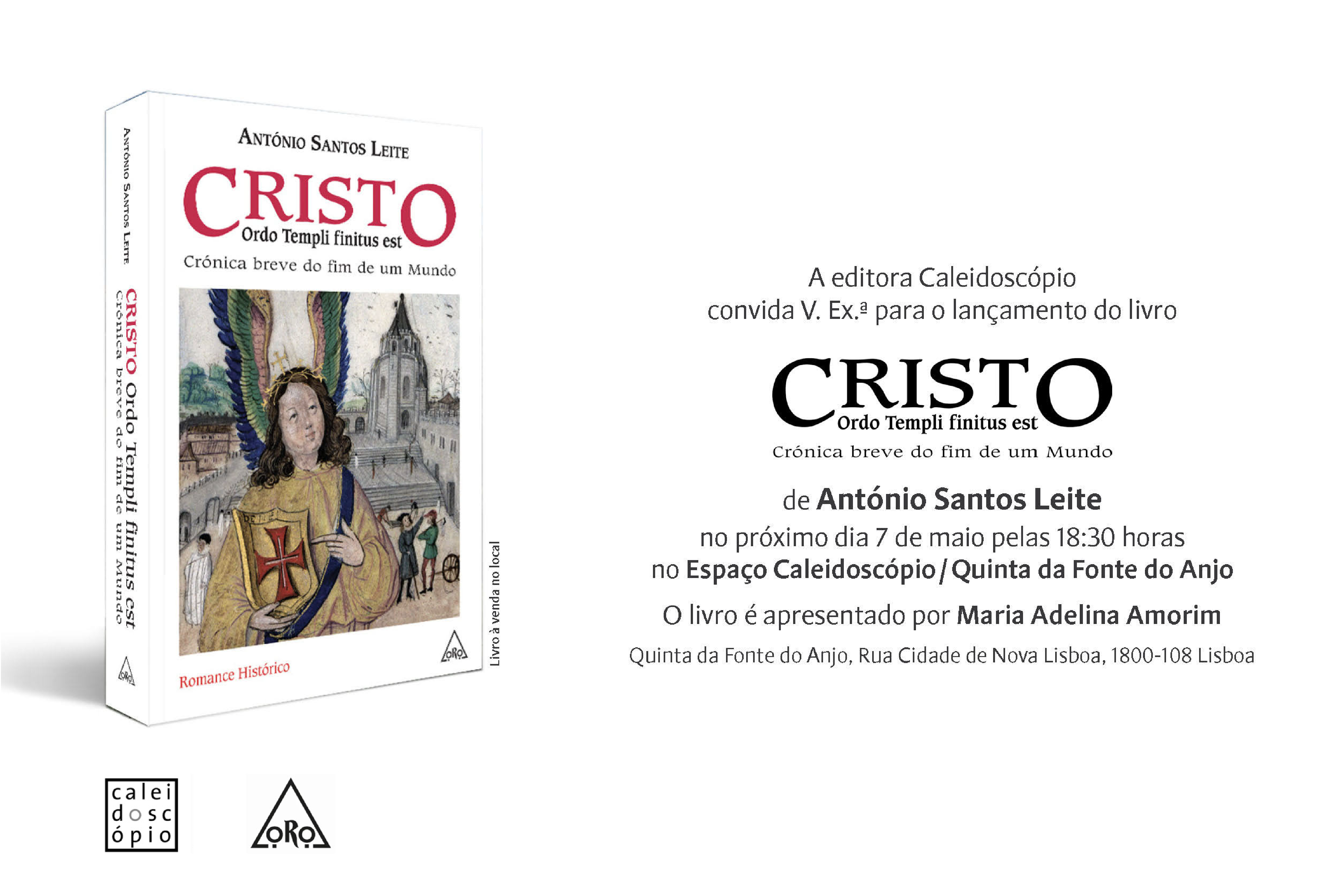 Professor António Leite apresenta novo livro no Espaço Caleidoscópio a 7 de maio