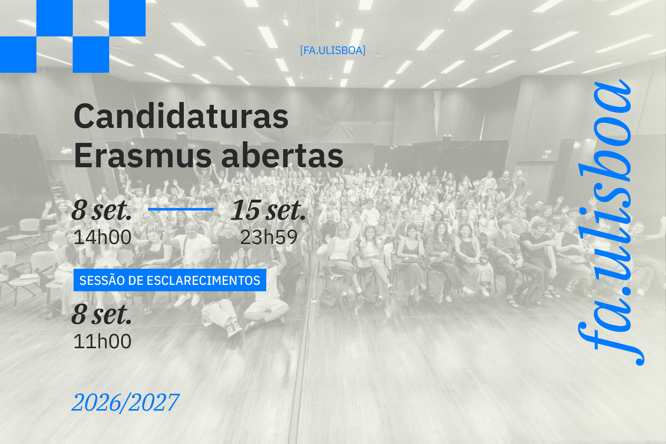 Candidaturas para Erasmus abertas até 15 de setembro