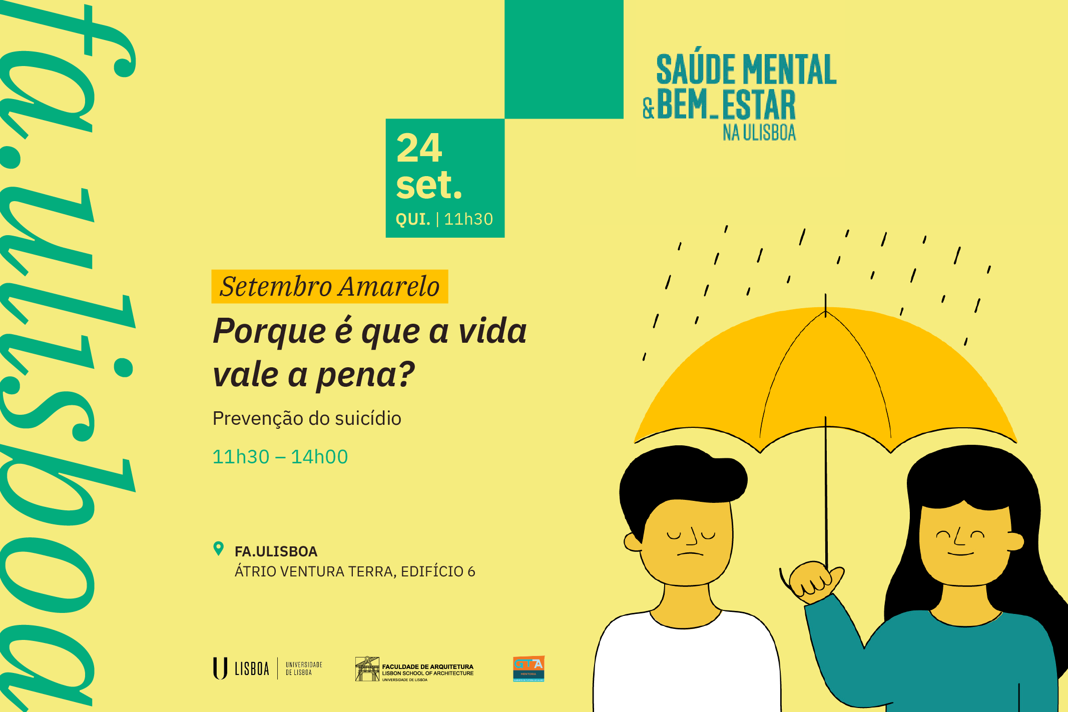 Setembro Amarelo - Porque é que a vida vale a pena?