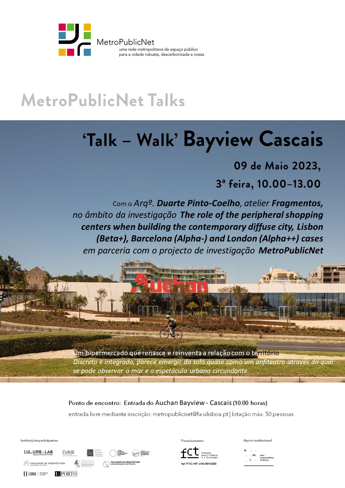 Cartaz Talk Walk Bayview Cascais V2