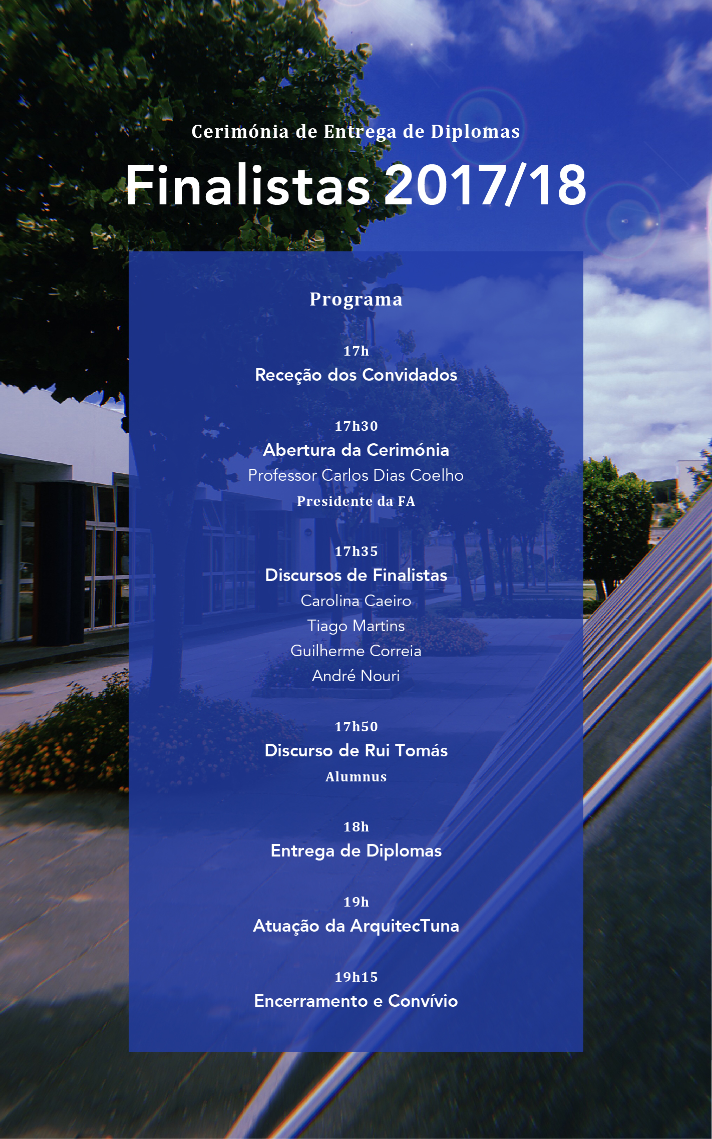 Cerimonia Diplomas divulgacao programa
