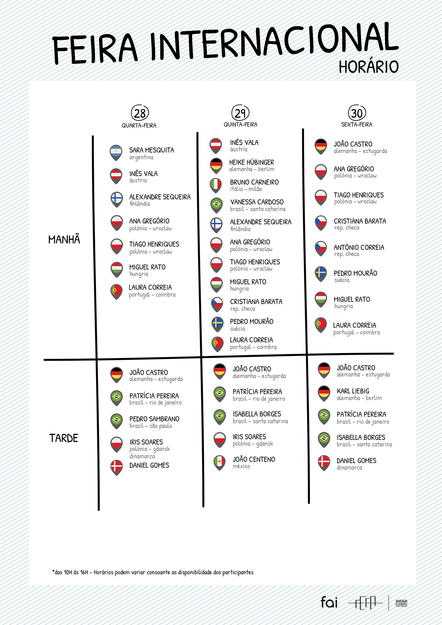 FeiraInternacional novembro 2018 programa