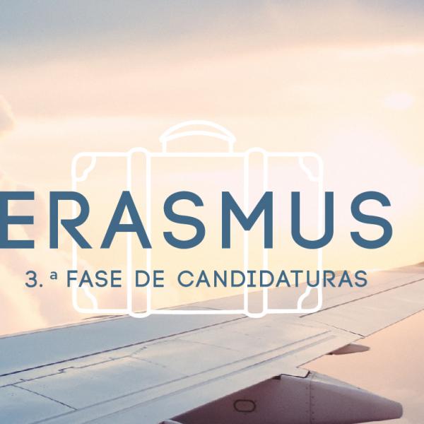 3.ª Fase de Candidaturas: Bolsas no programa Erasmus+