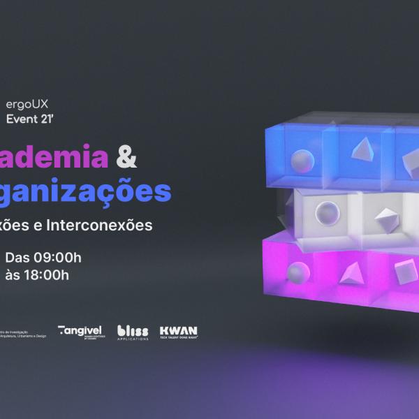 8ª ergoUX event 2021, acontece dia 11 de novembro, online