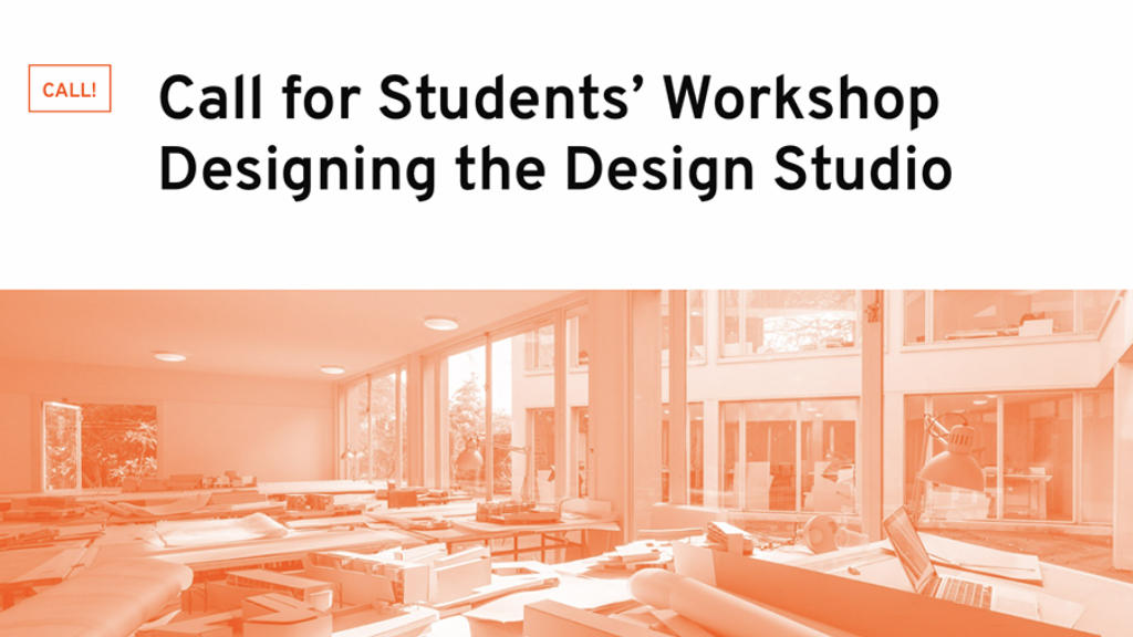Inscrições abertas para o workshop “Designing the Design Studio”