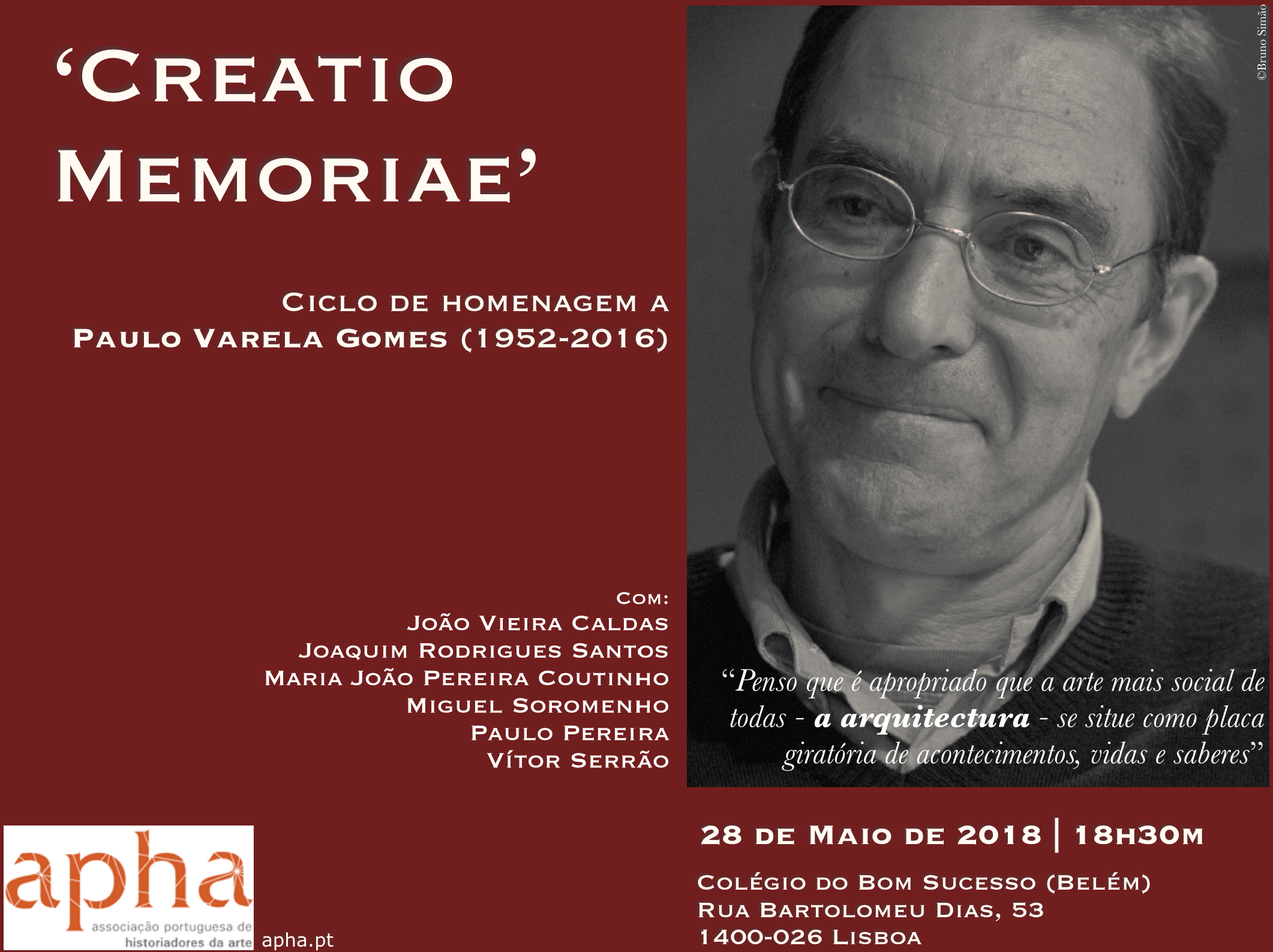 Ciclo de homenagem a Paulo Varela Gomes