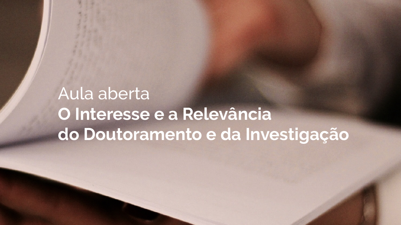 Aula Aberta com o Professor Eduardo Marçal Grilo, no âmbito do Doutoramento em Arquitetura com o tema 