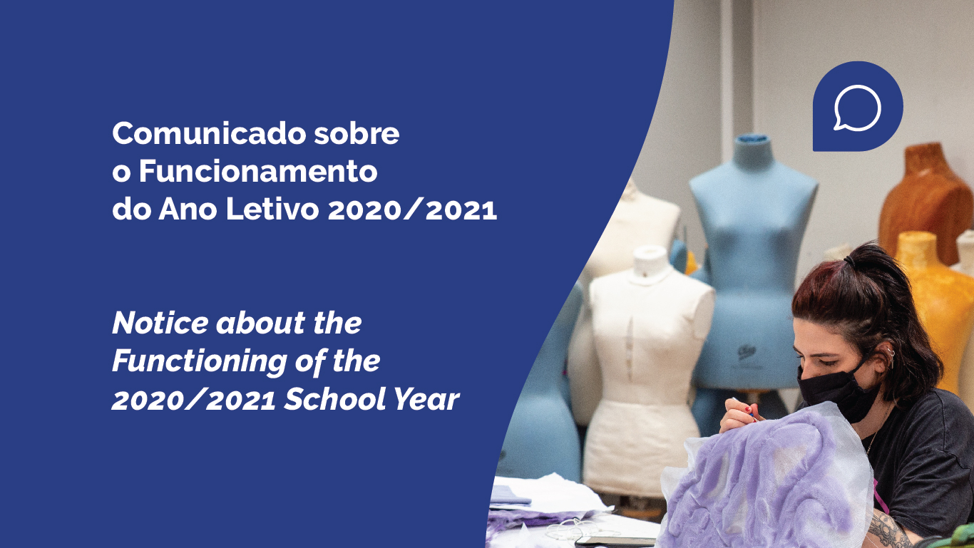 Comunicado sobre o ano letivo 2020/2021 | Notice about the School Year 2020/2021