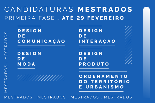 A 1ª fase de candidaturas aos cursos de mestrado não integrado para o ano letivo 2024/25 decorre até 29 de fevereiro