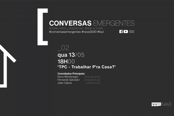 CONVERSAS EMERGENTES” do NAVE a 13 de maio, pelas 18h 