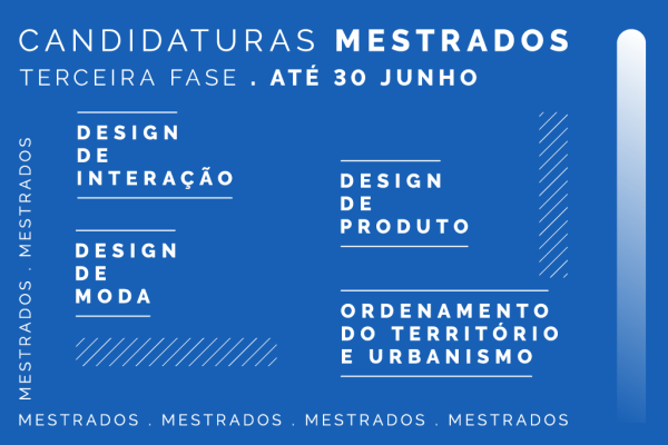 A 3ª fase de candidaturas aos cursos de mestrado não integrado para o ano letivo 2024/25 decorre até 30 de junho