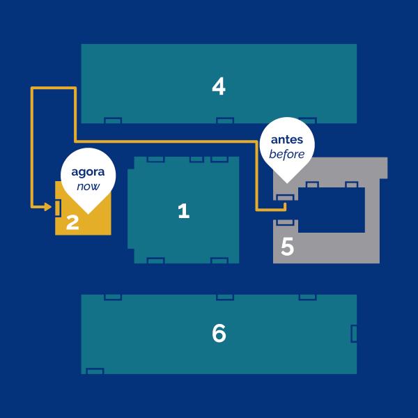 A Secretaria de Pós-Graduação com nova casa no edifício 2, a partir de 26 de outubro 2020