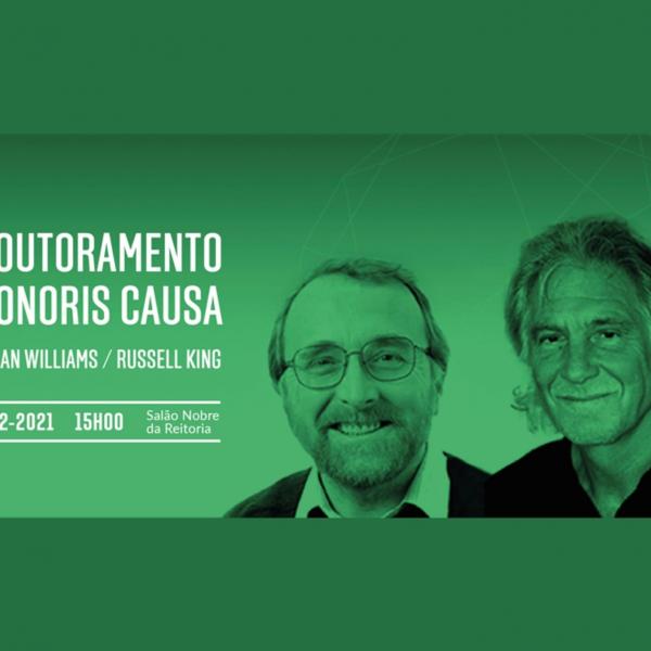 Atribuição de Doutoramento Honoris Causa pela Universidade de Lisboa a Allan Williams e Russell King