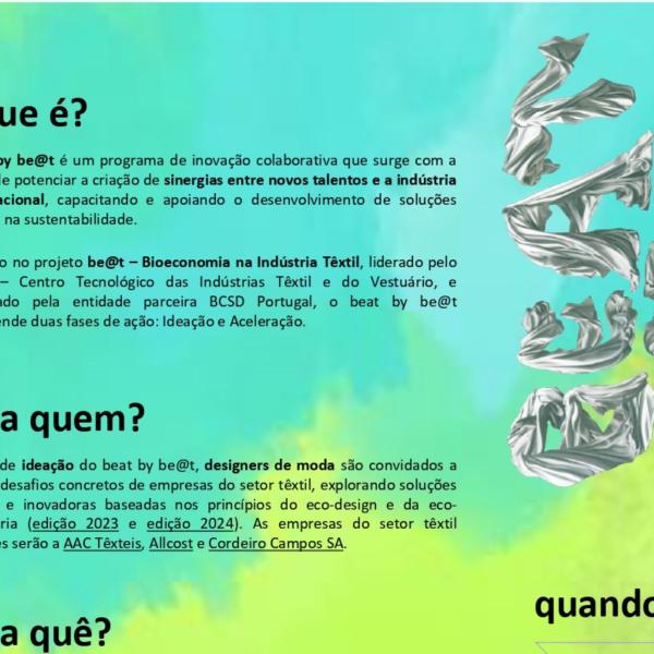 beat by be@t inovação - Programa do Têxtil e Vestuário