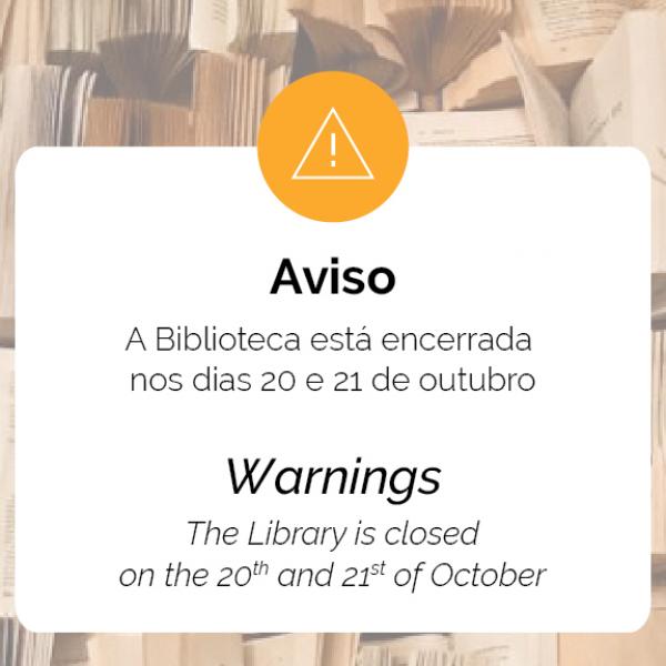Biblioteca da FA.ULisboa encerra nos dias 20 e 21 de outubro de 2020 