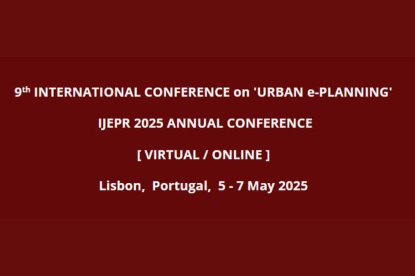 Call for Abstracts: 9th International Conference on 'Urban e-Planning'