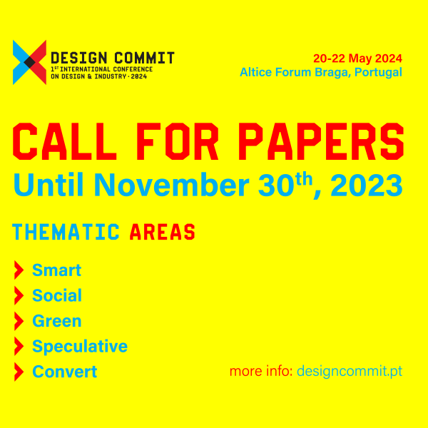 Call for papers DESIGN COMMIT 2024 - 1st International Conference on Design and Industry