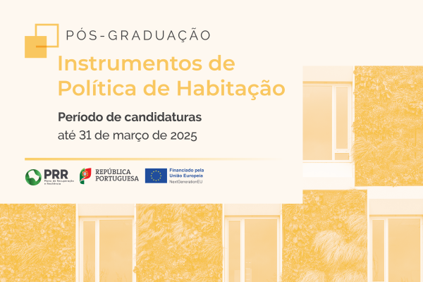 Candidaturas abertas para Curso “Instrumentos de Política de Habitação”
