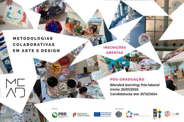 Candidaturas para a Pós-graduação em Metodologias Colaborativas em Arte e Design