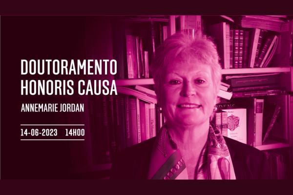 Cerimónia de atribuição do Doutoramento Honoris Causa a Annemarie Jordan, dia 14 de junho às 14h, na Faculdade de Belas Artes
