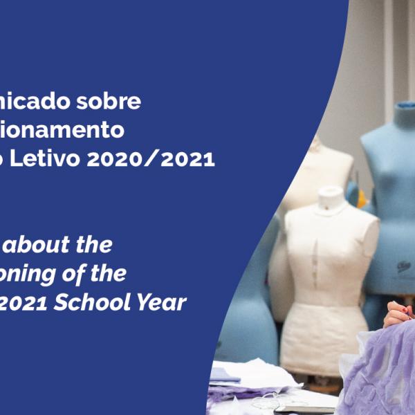 Comunicado sobre o ano letivo 2020/2021 | Notice about the School Year 2020/2021
