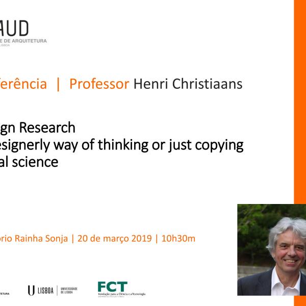 Conferência Design Research A designerly way of thinking or just copying social science