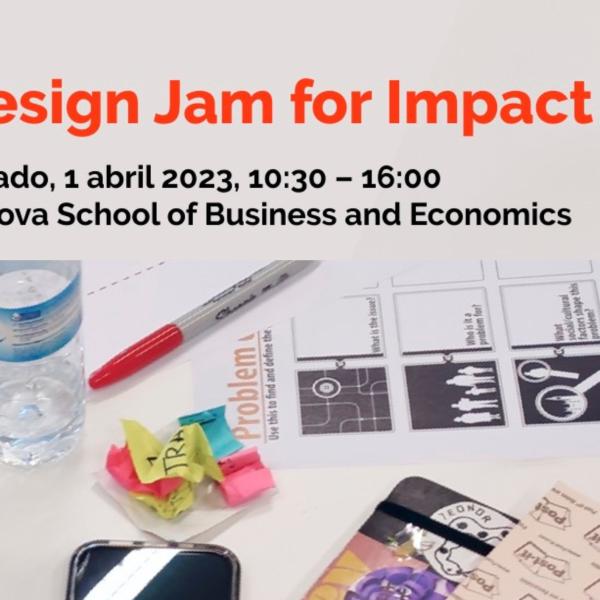 Design Jam for Impact, dia 1 de abril, 10h30 - 16h00