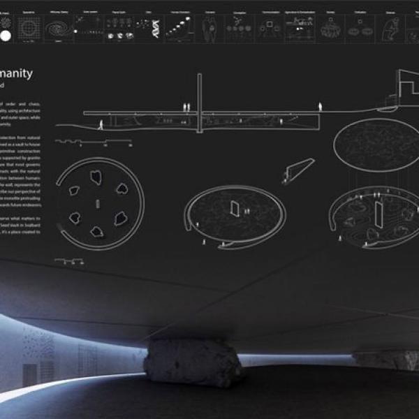 Diogo  Ferreira, ex-aluno da FA.ULisboa ganhou menção Honrosa no concursos Architecture Competition Pavilion Of Humanity