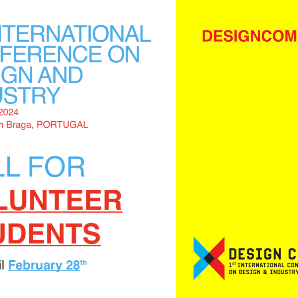 Estão abertas as candidaturas para o Programa de Estudantes Voluntários da conferência DESIGN COMMIT  até dia 28 de fevereiro