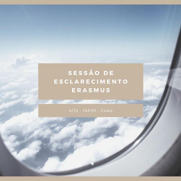 Gabinete de Mobilidades organiza Sessão de Esclarecimento Erasmus