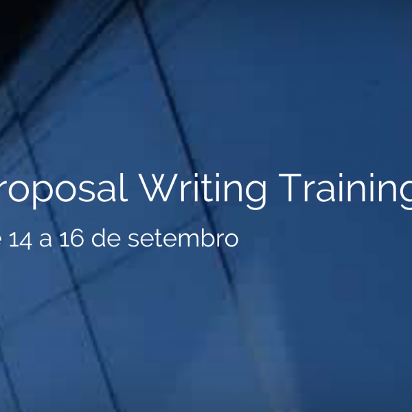 Inscrições para a formação Proposal Writing Training, formação com o titulo 