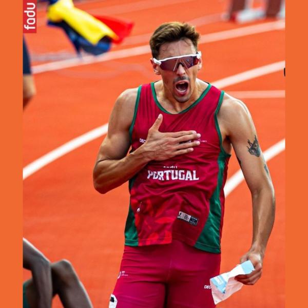 João Coelho, aluno da FA.ULisboa Ganhou a Medalha de Ouro nos 400m em Chengdu 