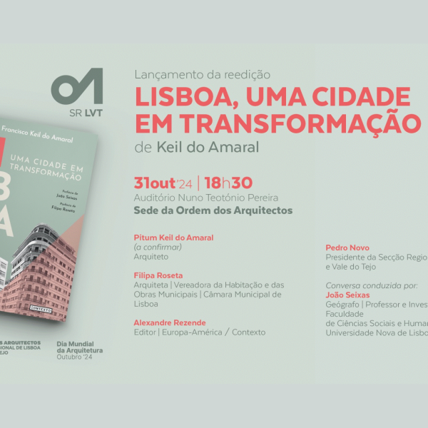  Lançamento da reedição do livro “Lisboa, uma Cidade em Transformação”
