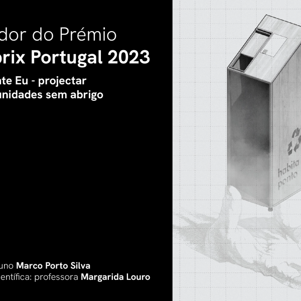 Archiprix 2023 -  1.ª Lugar para Marco Silva, Aluno da FA.ULisboa
