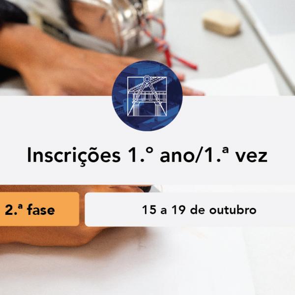 Matrículas/inscrições para os alunos colocados na 2.ª fase pelo Concurso Nacional de Acesso ao Ensino Superior – 2020/21